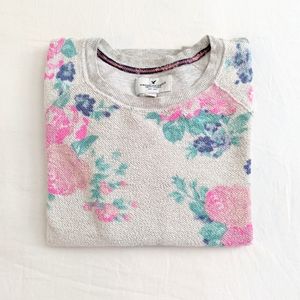 AEO floral terry sweatshirt
